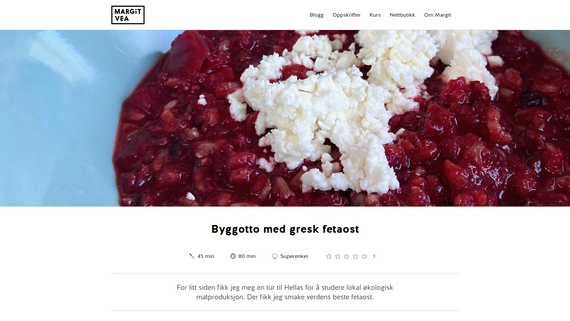 Byggotto med gresk fetaost