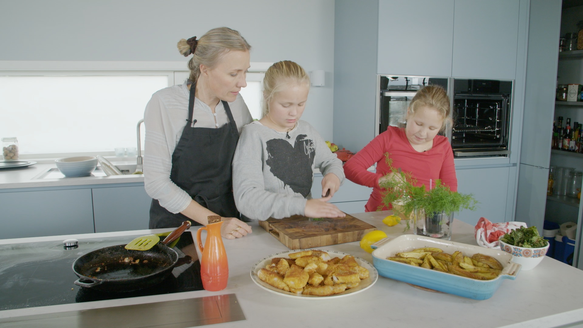 Fiskepinner med tilbehør