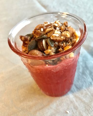 Granola på smoothie