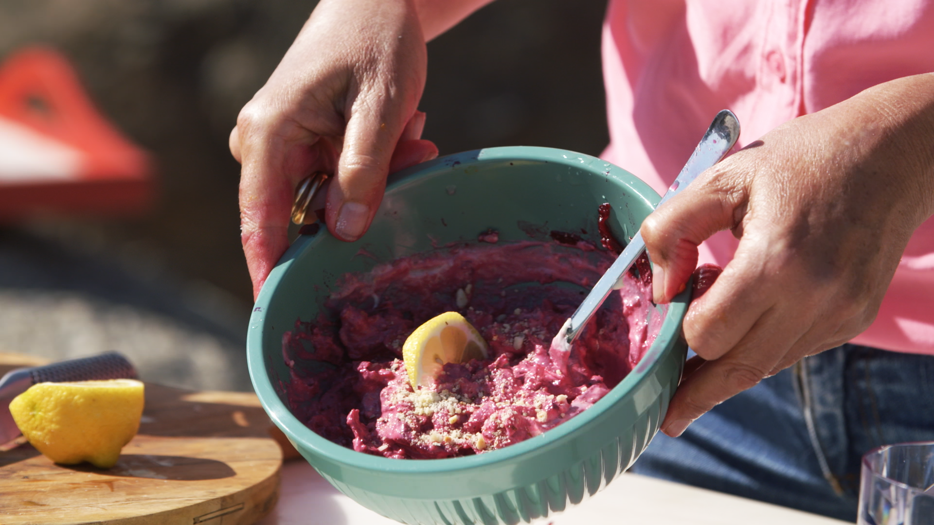 Rødbetesalat til grillet makrell