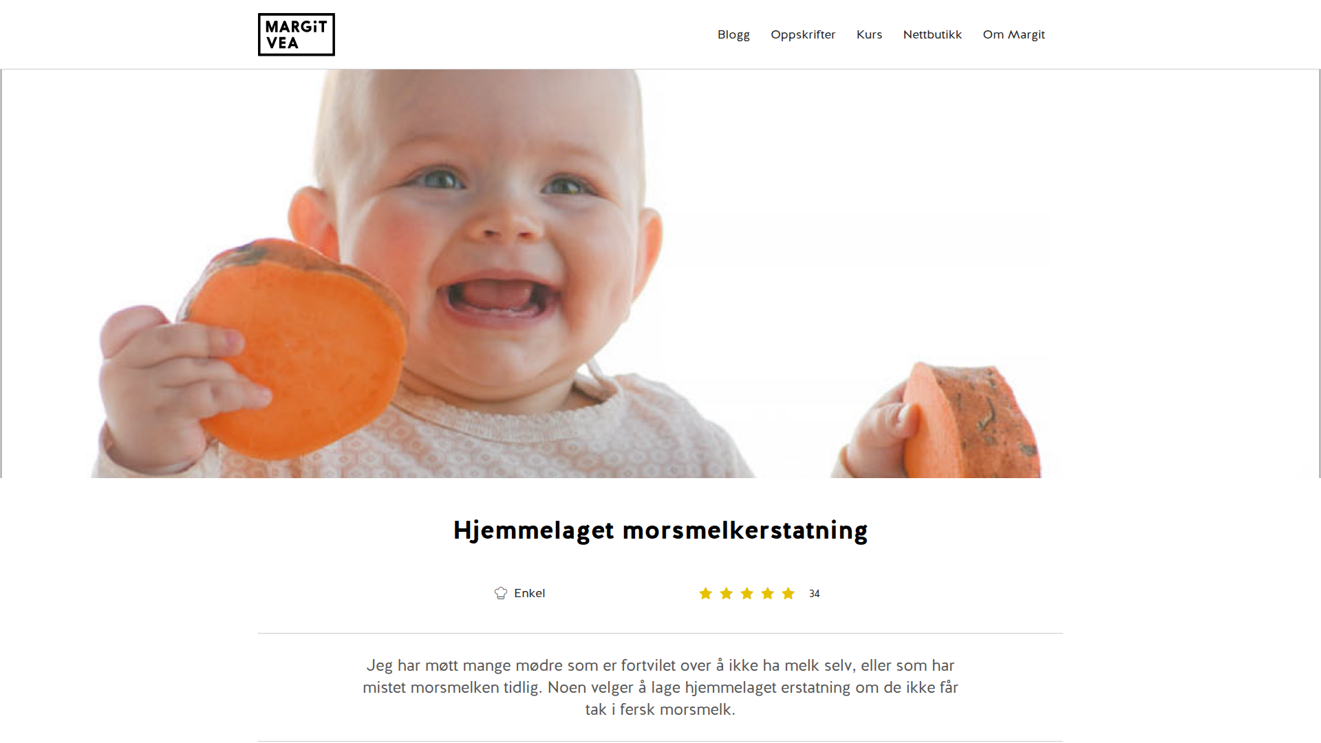 Hjemmelaget morsmelkerstatning