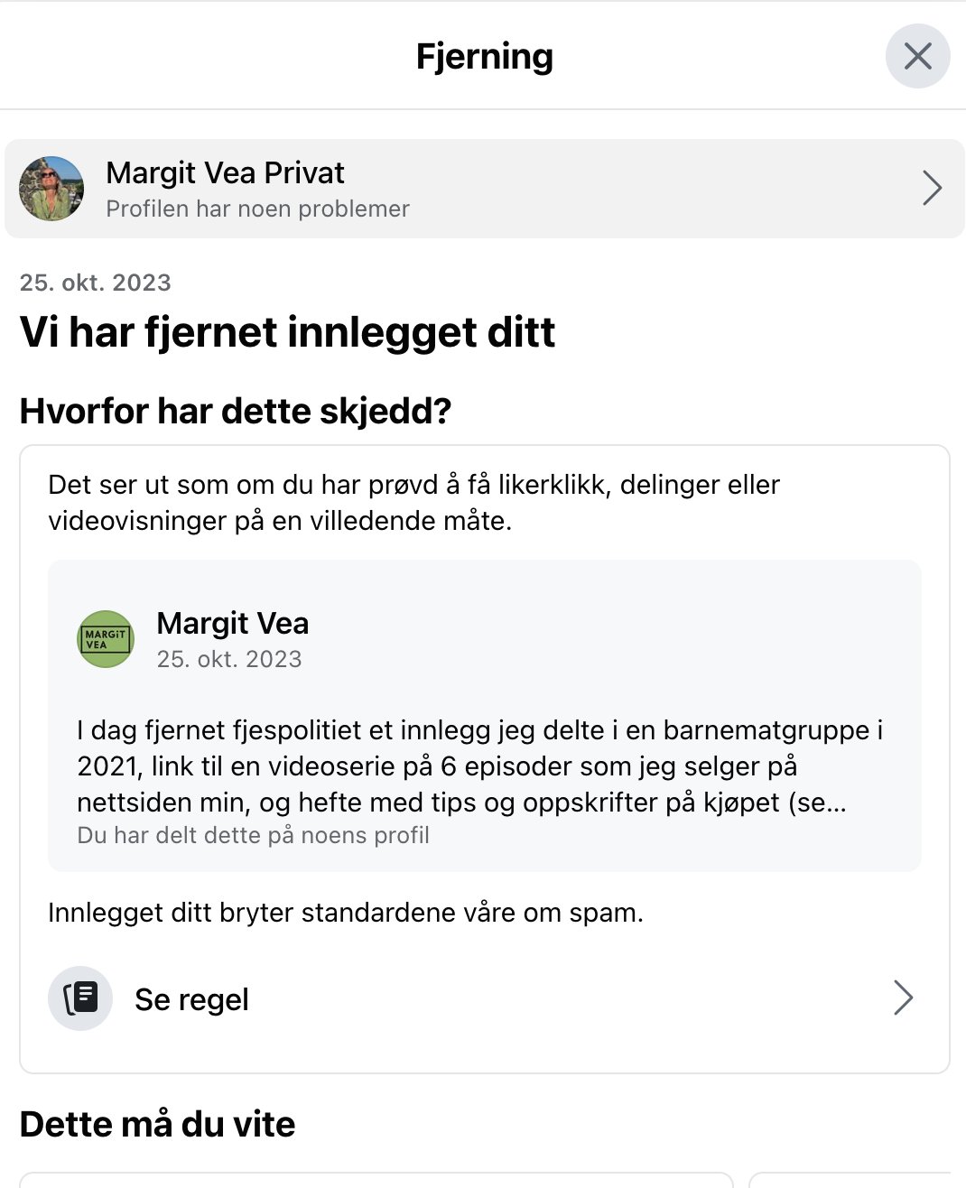 Facebook-advarsel