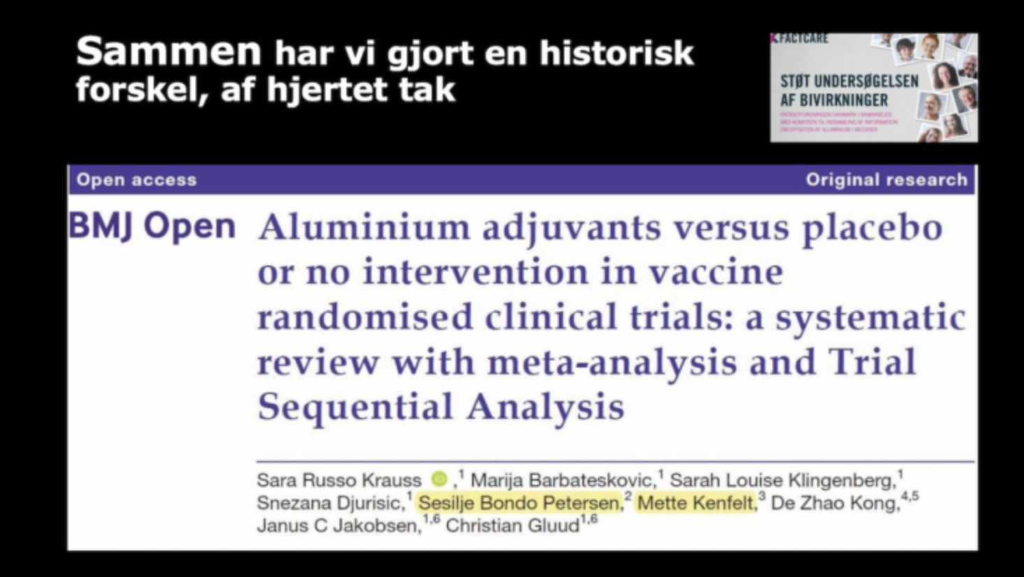 BMJ Open om aluminium adjuvans