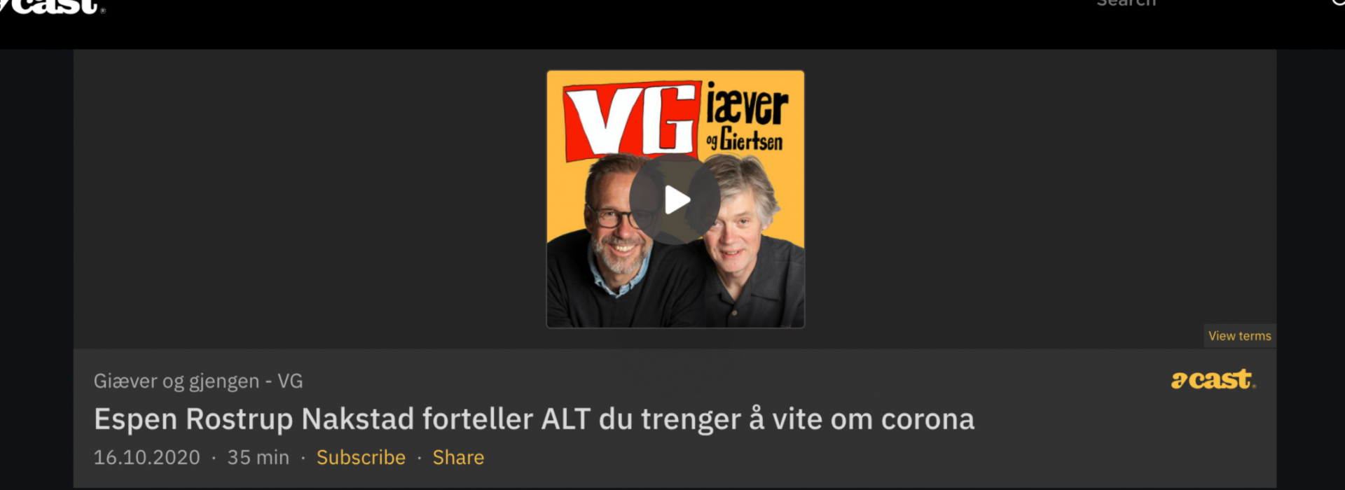 Synsing og skremsel fra assisterende helsedirektør Nakstad