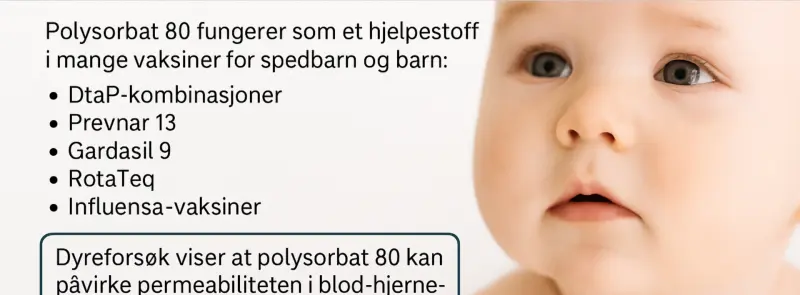 Polysorbat 80 i vaksiner– en oversett portåpner til hjernen?
